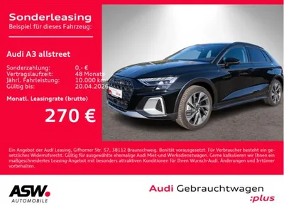 Audi Audi A3 allstreet 35TDI Stronic NAVI MATRIX AHK RFK // Sofort verfügbar!! im Leasing von LeasingMarkt.de