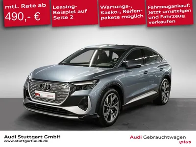 Audi Audi Q4 e-tron Sportback 50 qu S line Pano AR-HUD 20" im Leasing von Null-Leasing