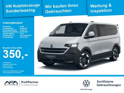 VW Volkswagen T7 e-Caravelle PanAmericana LED*Navi*AHK*RFK im Leasing von Null-Leasing