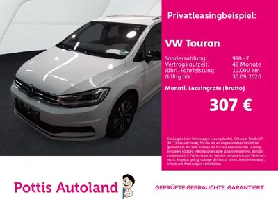 VW Volkswagen Touran 2.0 TDI DSG ENERGY AHK NAVI KAMERA IQ.LIG im Leasing von Null-Leasing