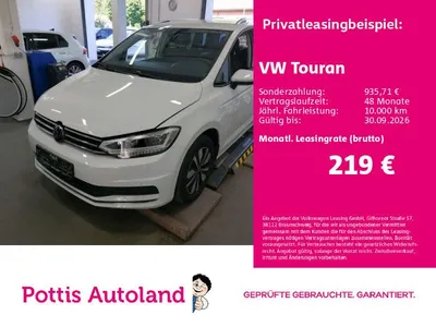 VW Volkswagen Touran 2.0 TDI MOVE AHK NAVI KAMERA DCC im Leasing von Null-Leasing