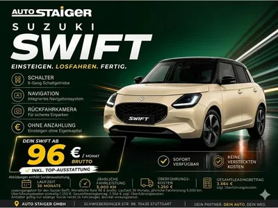 Suzuki Suzuki Swift #Metallic-Lackierung#Neuwagen-Bestellung #SwiftClub #💶🤑 im Leasing von LeasingMarkt.de