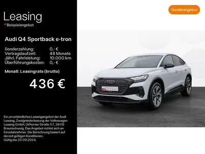 Audi AUDI Q4 Sportback e-tron 35 HuD*AHK*RFK*Virtual im Auto Abo von Null-Leasing