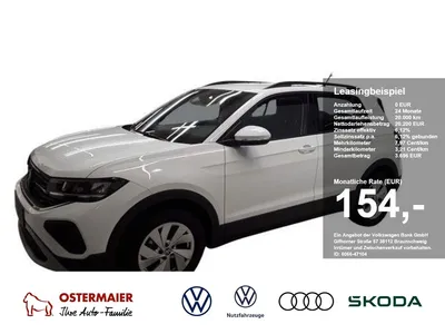 VW Volkswagen T-Cross LIFE 1.0TSI 95PS ACC.NAVI+VC.2xPDC.LED.S im Leasing von Null-Leasing