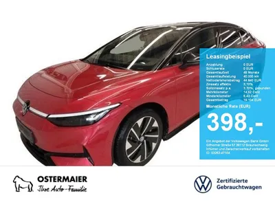 VW Volkswagen ID.7 PRO BLACK STYLE 286PS NP.75T ACC.5J-G.WÄRME im Auto Abo von Null-Leasing