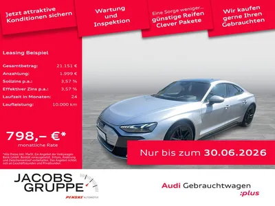 Audi Audi e-tron GT S qu. Black/Facelift/S-Sitze/Pano/Lase im Leasing von Null-Leasing