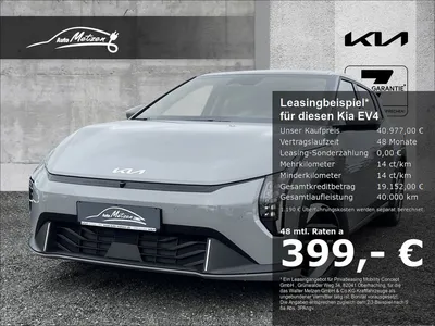 Kia Kia EV4 81,4-kWh Earth P3/P4/P5 Navi Leder Digitales im Leasing von Null-Leasing