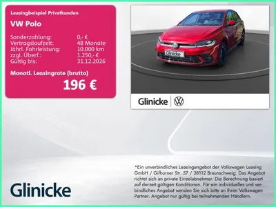 VW Volkswagen Polo R-Line DSG | NAVi | RÜKA | IQ. LIGHT uvm. im Leasing von LeasingMarkt.de