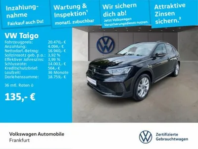 VW Volkswagen Taigo 1.0 TSI MOVE LED Heckleuchten Sitzheizung Leichtmetallfelgen 1.0 TSI im Auto Abo von LeasingMarkt.de