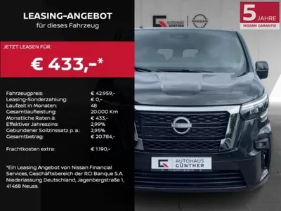 Nissan Nissan Primastar TEKNA Kombi9 dCi170 Automatik/Winter/Navi/Design im Auto Abo von LeasingMarkt.de