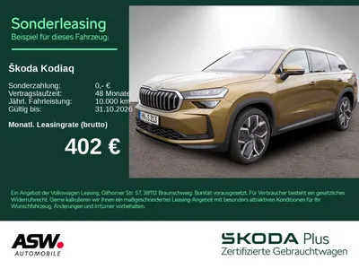 Skoda Skoda Kodiaq Selection 2.0TDI 4x4 DSG HUD PANO Stdhzg im Leasing von Null-Leasing