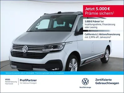 VW Volkswagen T6.1 California Ocean Edition 4Motion DSG AHK 3 im Auto Abo von LeasingMarkt.de