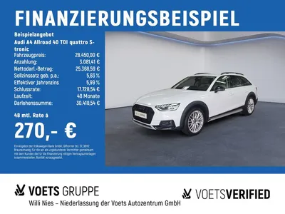 Audi Audi A4 Allroad 40 TDI quattro S-tronic MATRIX-LED+AH im Leasing von Null-Leasing