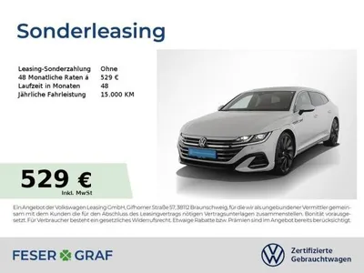 VW Volkswagen Arteon SB R-Line 2.0 TDI DSG Navi AHK Leder H&K im Auto Abo von LeasingMarkt.de