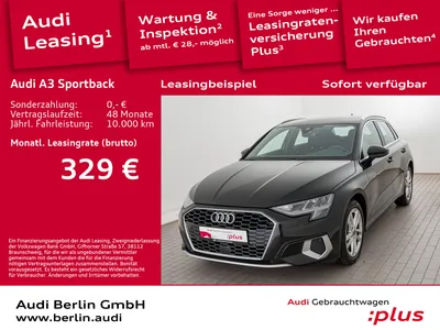 Audi AUDI A3 Sportback Advanced 35 TDI S tr. PDC VIRTUAL im Auto Abo von Null-Leasing