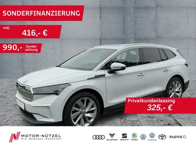 Skoda Skoda Enyaq iV 80 SUITE LEDER+MATRIX+NAVI+AHK+PANO+HuD im Auto Abo von Mobile.de