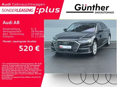 Audi Audi A8 60 TFSIe+PANORAMADACH+LASERLICHT+B&O+HEAD UP+ im Leasing von Null-Leasing