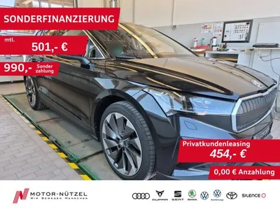 Skoda Skoda Enyaq iV 80 SUITE LEDER+MATRIX+NAVI+AHK+HuD+360° im Leasing von Null-Leasing