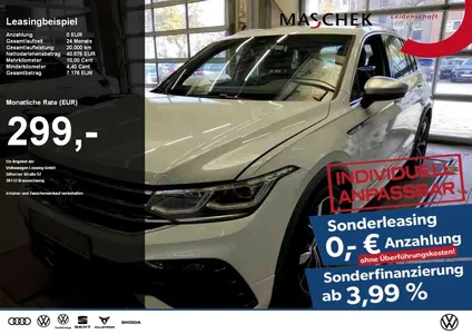 VW Volkswagen Tiguan R 2.0 TSI Sonderleasing Memory Rear View im Auto Abo von Null-Leasing
