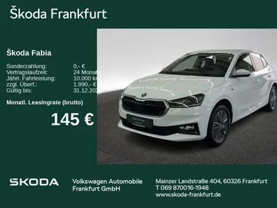 Skoda Skoda Fabia Tour 1,0 TSI DSG Fahrassistenz/ WinterPlus im Leasing von Null-Leasing