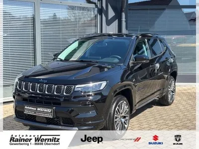 Jeep Jeep Compass 1.5 E-Hybrid Summit Automatik *LEDER*Pano*SHZ*PDC*ACC*360Grad*19Zoll*sofort* im Auto Abo von LeasingMarkt.de