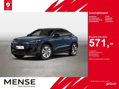 Audi Audi Q6 Sportback e-tron quattro 285 kW S-Line B&O LM im Leasing von Null-Leasing