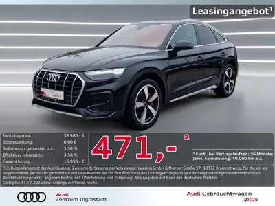 Audi Audi Q5 Sportback 50 TFSI e qu MATRIX Luft AHK ACC 20 im Auto Abo von Null-Leasing