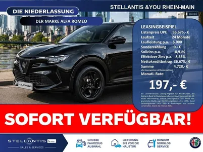 Alfa Romeo Alfa Romeo Junior Ti + Technologie Paket Navi LED ACC RFK im Leasing von Null-Leasing