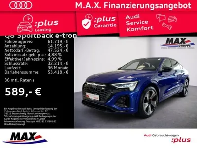 Audi Audi Q8 Sportback e-tron S-LINE QUATTRO +LED+AHK+HUD+ im Auto Abo von LeasingMarkt.de