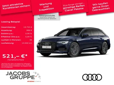 Audi Audi A6 Avant 45 TDI quattro advanced Pano/AHK/Matrix/Optikpaket schwarz/Ka im Auto Abo von LeasingMarkt.de