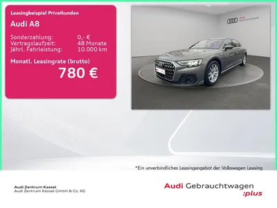 Audi Audi A8 Lang 50 TDI quattro Matrix HuD StandHZG 360° im Leasing von Null-Leasing