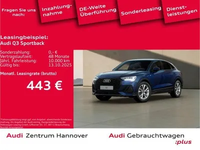 Audi Audi Q3 Sportback S line 35 TFSI Kamera AHK Memory LED Navi im Auto Abo von LeasingTime