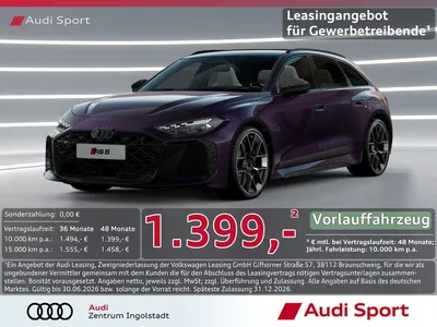 Audi Audi RS5 Avant tiptronic AHK B&O MATRIX UPE 157.125,- im Leasing von Null-Leasing