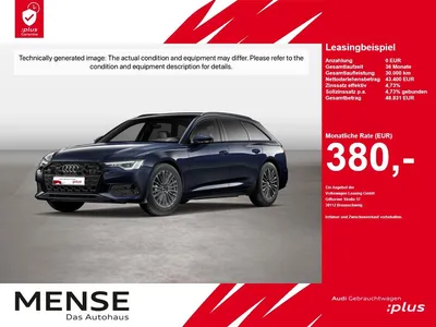 Audi Audi A6 Avant 45 TDI quattro S tronic advanced Matrix im Leasing von Null-Leasing