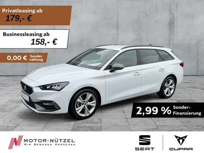 Seat Seat Leon ST 1.5 eTSI DSG FR-LINE LED+NAV+ACC+SHZ+RFK im Leasing von Null-Leasing