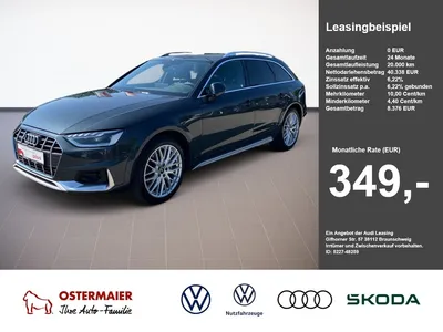 Audi Audi A4 allroad 40TDI 204PS QUATTRO AHK.MATRIX.KAMERA im Leasing von Null-Leasing