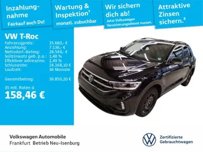 VW Volkswagen T-Roc 2.0 TSI R-Line 4Motion Navi IQ.LIGHT - LED-Matrix-Scheinwerfer Rückfahrkamera im Leasing von LeasingMarkt.de