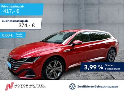 VW Volkswagen Arteon SB 2.0 TDI DSG R-LINE 5JG+MATRIX+NAVI+AHK im Auto Abo von Null-Leasing
