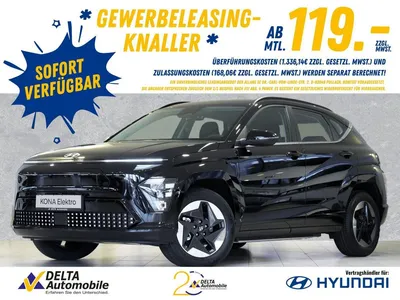 Hyundai Hyundai Kona EV 48,4 kWh Select Effizienzpaket Navi Kame im Auto Abo von Null-Leasing