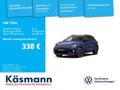 VW Volkswagen T-Roc R 4Motion R-PERFORMANCE PANO AHK LEDER DCC im Auto Abo von Null-Leasing
