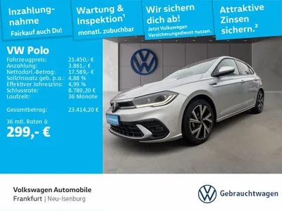 VW Volkswagen Polo R-Line 1,0 l TSI DSG Navi IQ.LIGHT - LED-Ma im Leasing von Null-Leasing