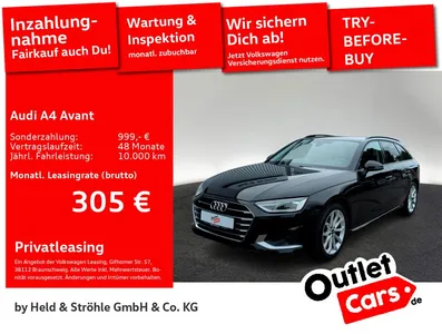 Audi Audi A4 Avant advanced 35 TFSI KAM LED NAVI PDC SHZ im Leasing von Null-Leasing