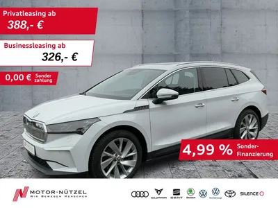 Skoda Skoda Enyaq iV 80 SUITE LEDER+MATRIX+NAVI+AHK+PANO+HuD im Auto Abo von Null-Leasing