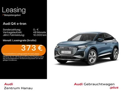 Audi Audi Q4 e-tron Sportback 45 S-LINE*NAVI-PLUS*LED*AHK* im Auto Abo von Mobile.de