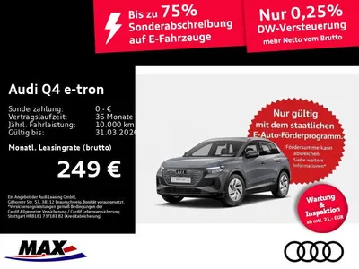 Audi Audi Q4 40 e-tron 150 kW #FREI KONFIGURIERBAR# im Auto Abo von Null-Leasing