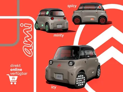 Citroen Citroën Ami NEU! ami colour | inkl. Farbpaket in icy grau, spicy rot oder minty grün im Auto Abo von LeasingMarkt.de